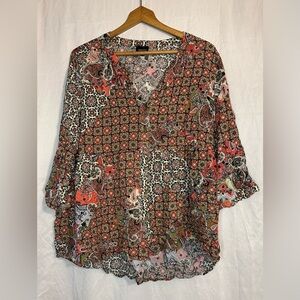 Jones & Co Women’s Button Down Blouse size 1X